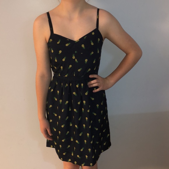 J. Crew Pineapple Spaghetti Strap Dress - Picture 2 of 13
